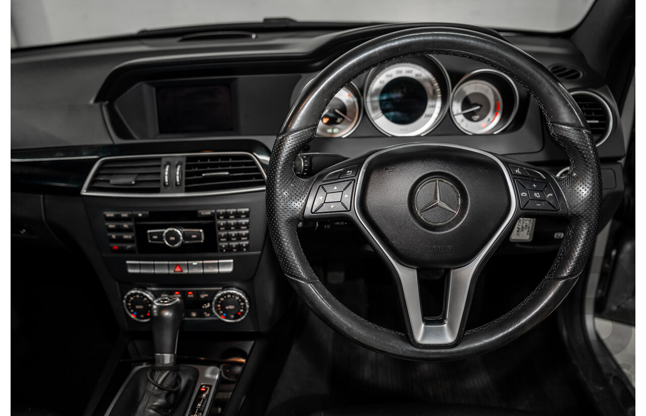 7/2015 Mercedes-Benz C180 W204 MY14 2d Coupe Palladium Silver Metallic Turbo 1.6L