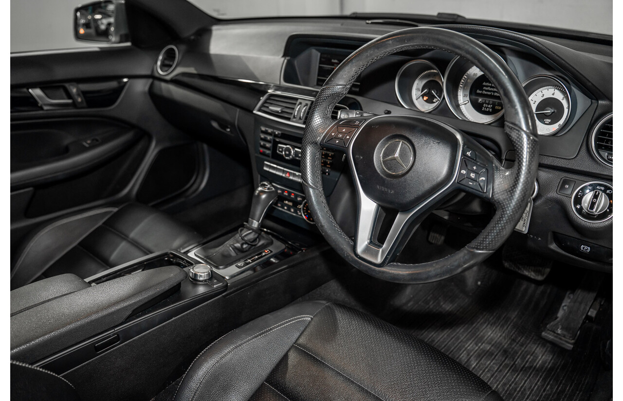 7/2015 Mercedes-Benz C180 W204 MY14 2d Coupe Palladium Silver Metallic Turbo 1.6L