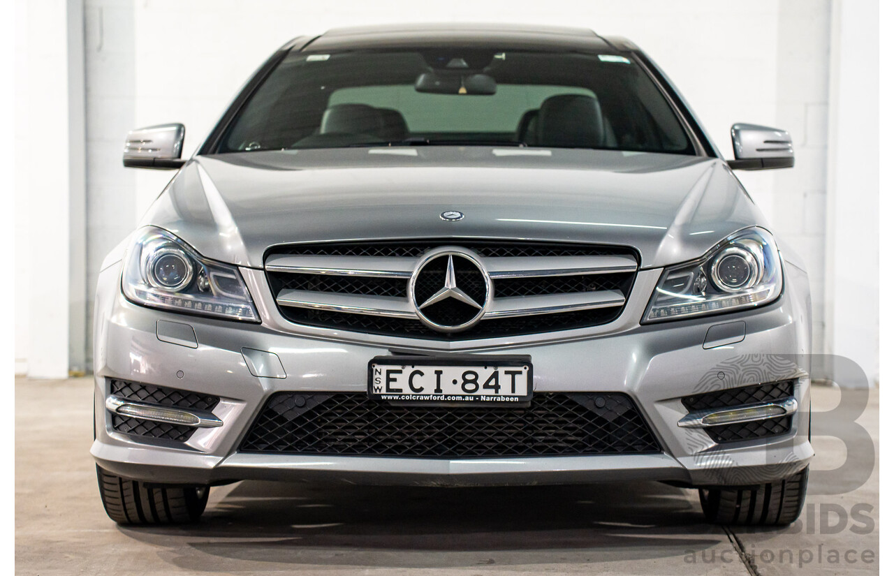 7/2015 Mercedes-Benz C180 W204 MY14 2d Coupe Palladium Silver Metallic Turbo 1.6L