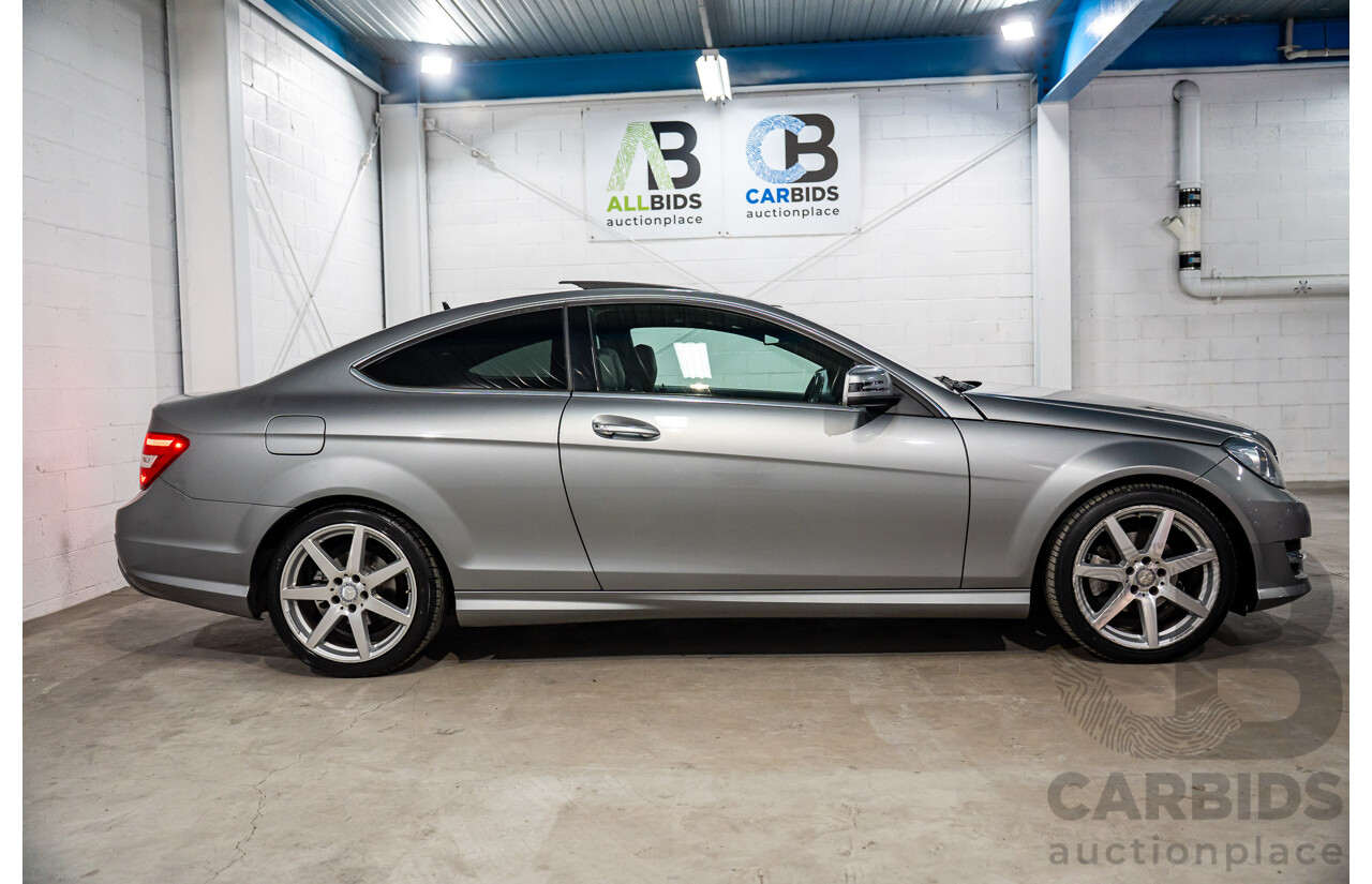 7/2015 Mercedes-Benz C180 W204 MY14 2d Coupe Palladium Silver Metallic Turbo 1.6L