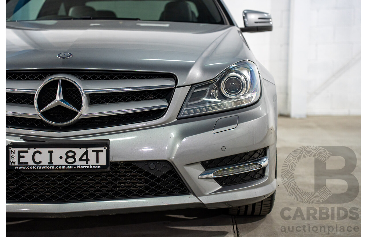 7/2015 Mercedes-Benz C180 W204 MY14 2d Coupe Palladium Silver Metallic Turbo 1.6L
