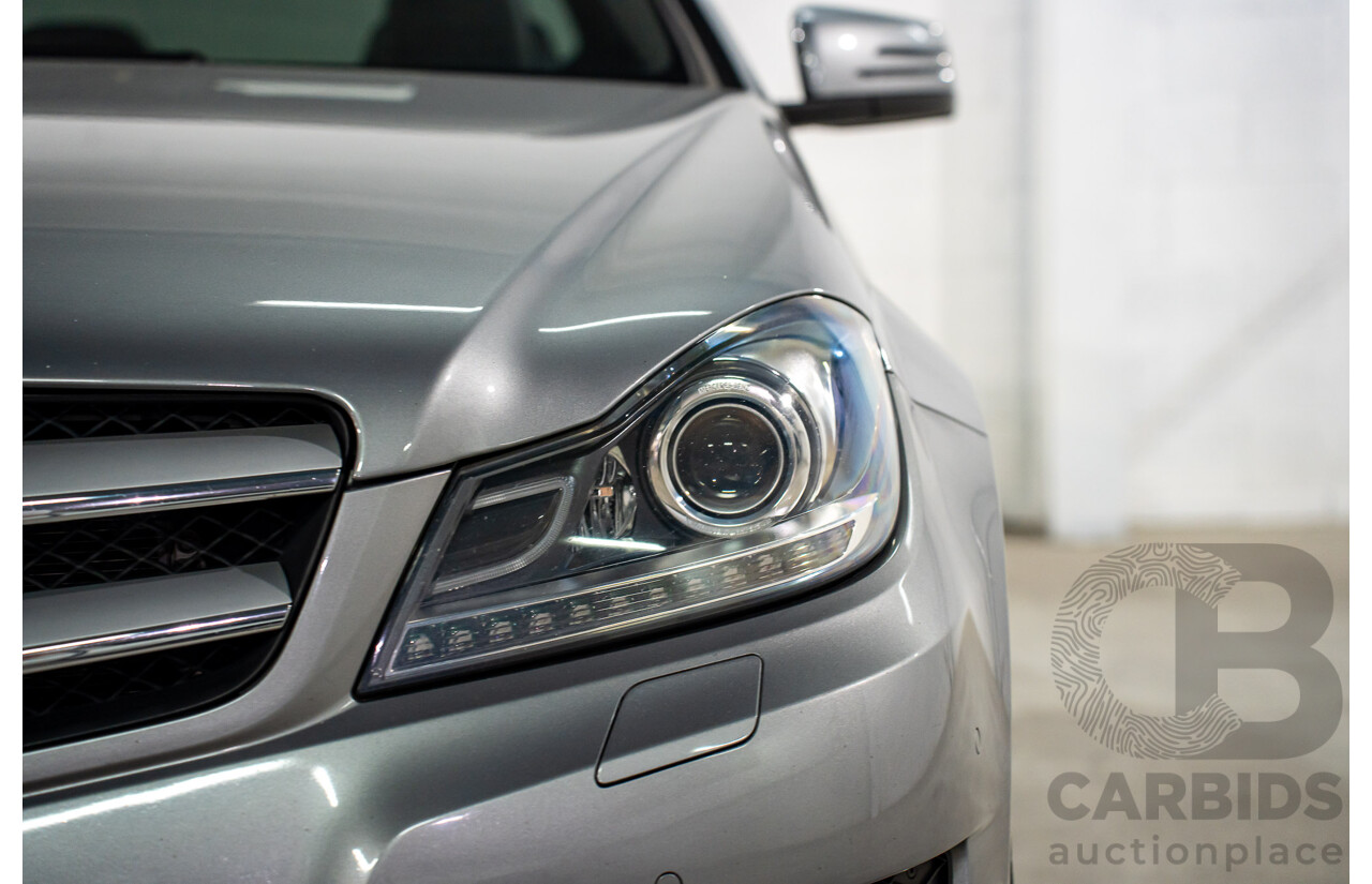 7/2015 Mercedes-Benz C180 W204 MY14 2d Coupe Palladium Silver Metallic Turbo 1.6L