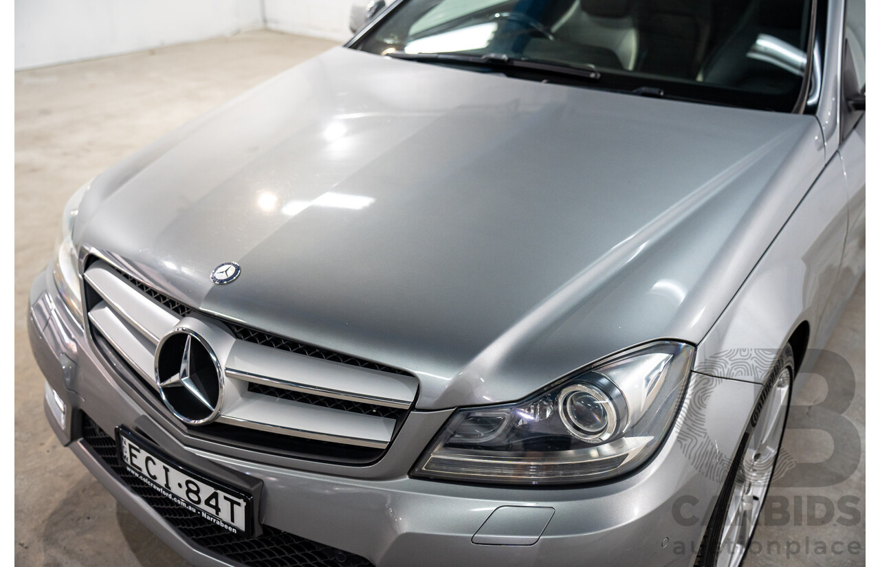 7/2015 Mercedes-Benz C180 W204 MY14 2d Coupe Palladium Silver Metallic Turbo 1.6L