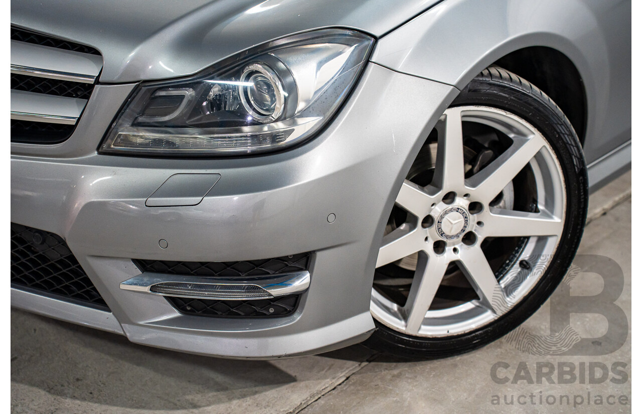7/2015 Mercedes-Benz C180 W204 MY14 2d Coupe Palladium Silver Metallic Turbo 1.6L