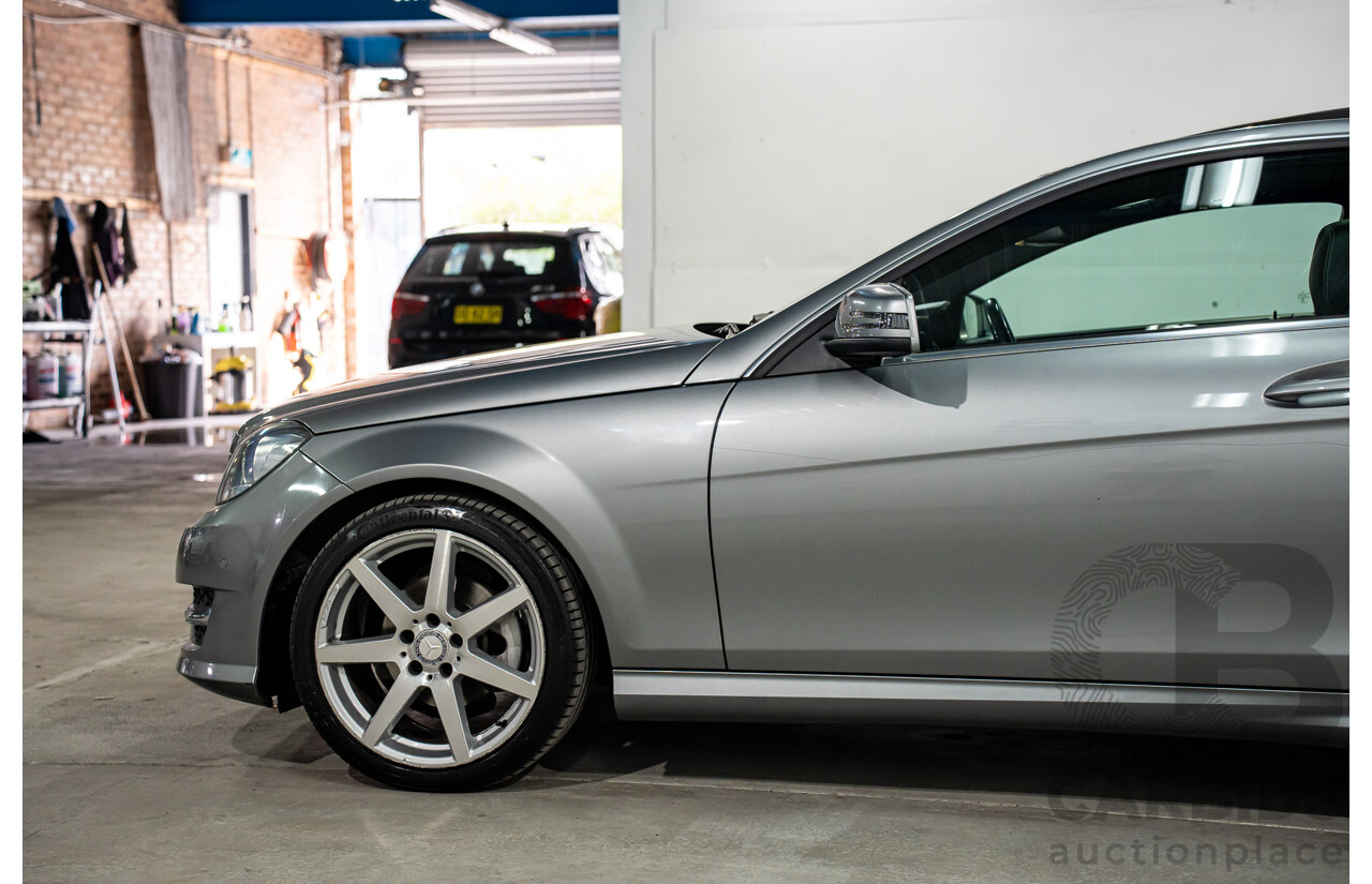 7/2015 Mercedes-Benz C180 W204 MY14 2d Coupe Palladium Silver Metallic Turbo 1.6L