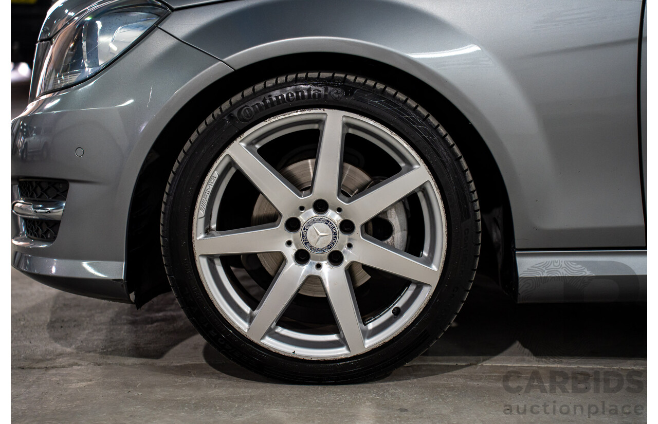 7/2015 Mercedes-Benz C180 W204 MY14 2d Coupe Palladium Silver Metallic Turbo 1.6L