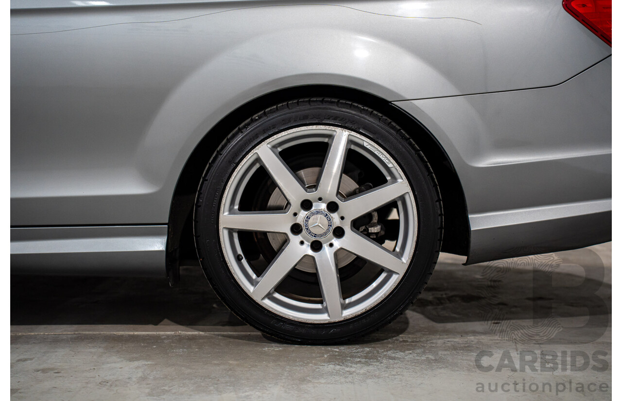 7/2015 Mercedes-Benz C180 W204 MY14 2d Coupe Palladium Silver Metallic Turbo 1.6L