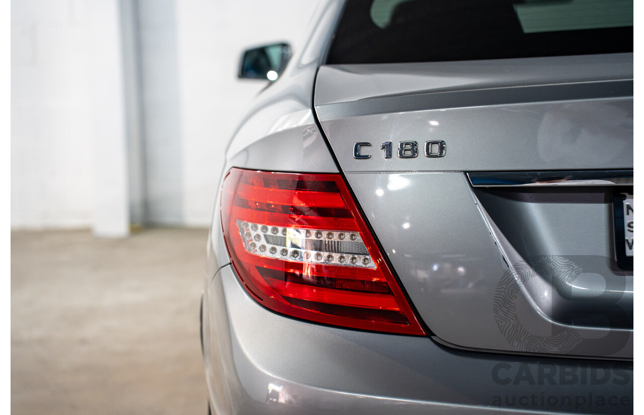 7/2015 Mercedes-Benz C180 W204 MY14 2d Coupe Palladium Silver Metallic Turbo 1.6L