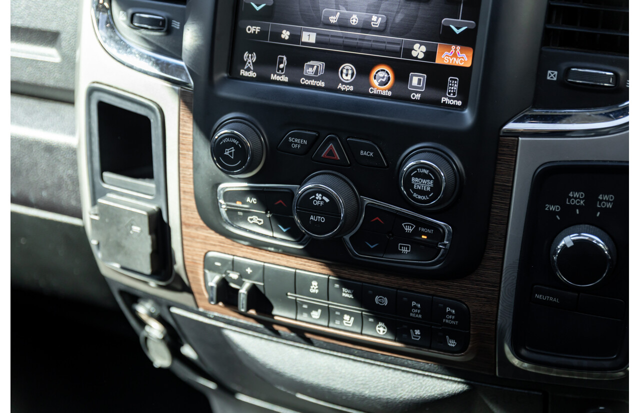 11/2017 ASV (Dodge) Ram 2500 Laramie D1 LWB (4x4) 4d Crew Cab Utility Bright Silver Metallic Turbo Diesel Cummins 6.7L
