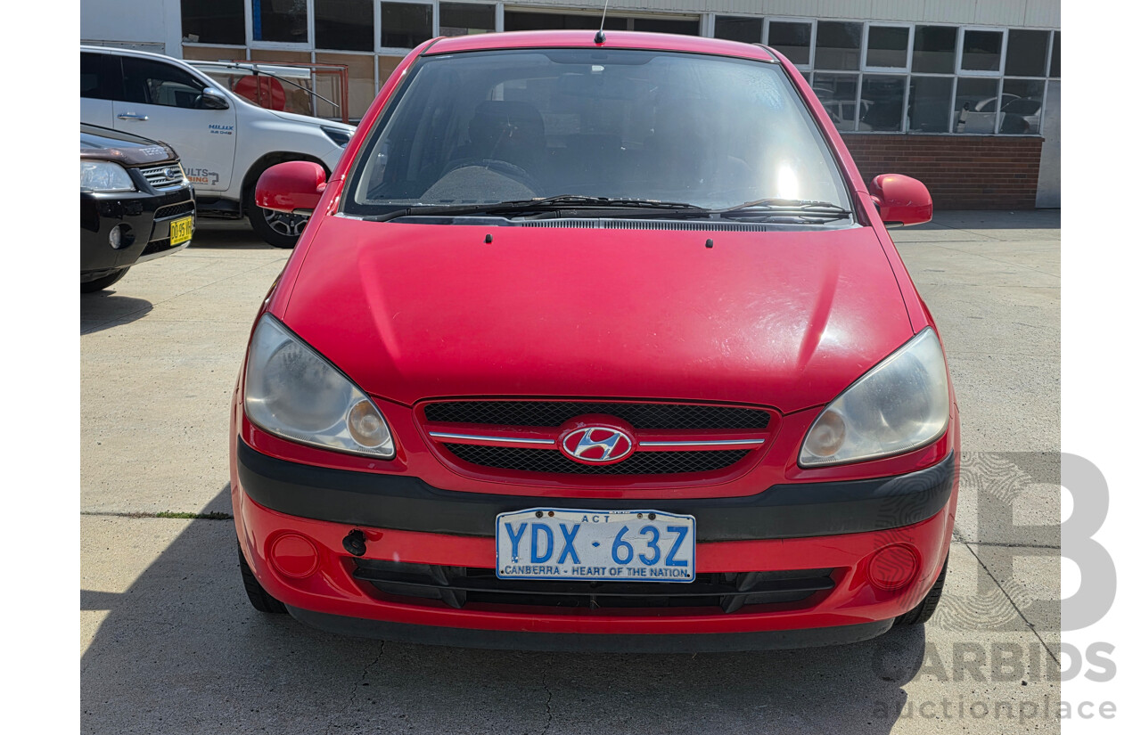 4/2006 Hyundai Getz 1.6 TB UPGRADE 5d Hatchback Red 1.6L