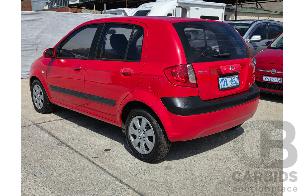4/2006 Hyundai Getz 1.6 TB UPGRADE 5d Hatchback Red 1.6L