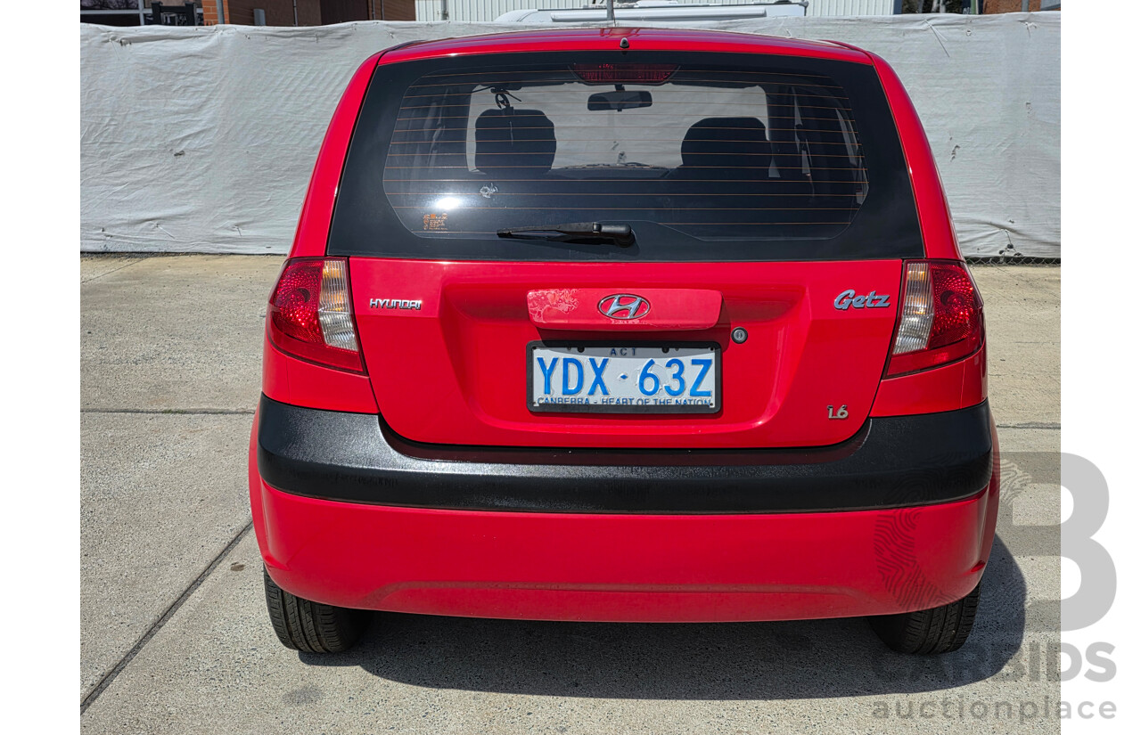 4/2006 Hyundai Getz 1.6 TB UPGRADE 5d Hatchback Red 1.6L