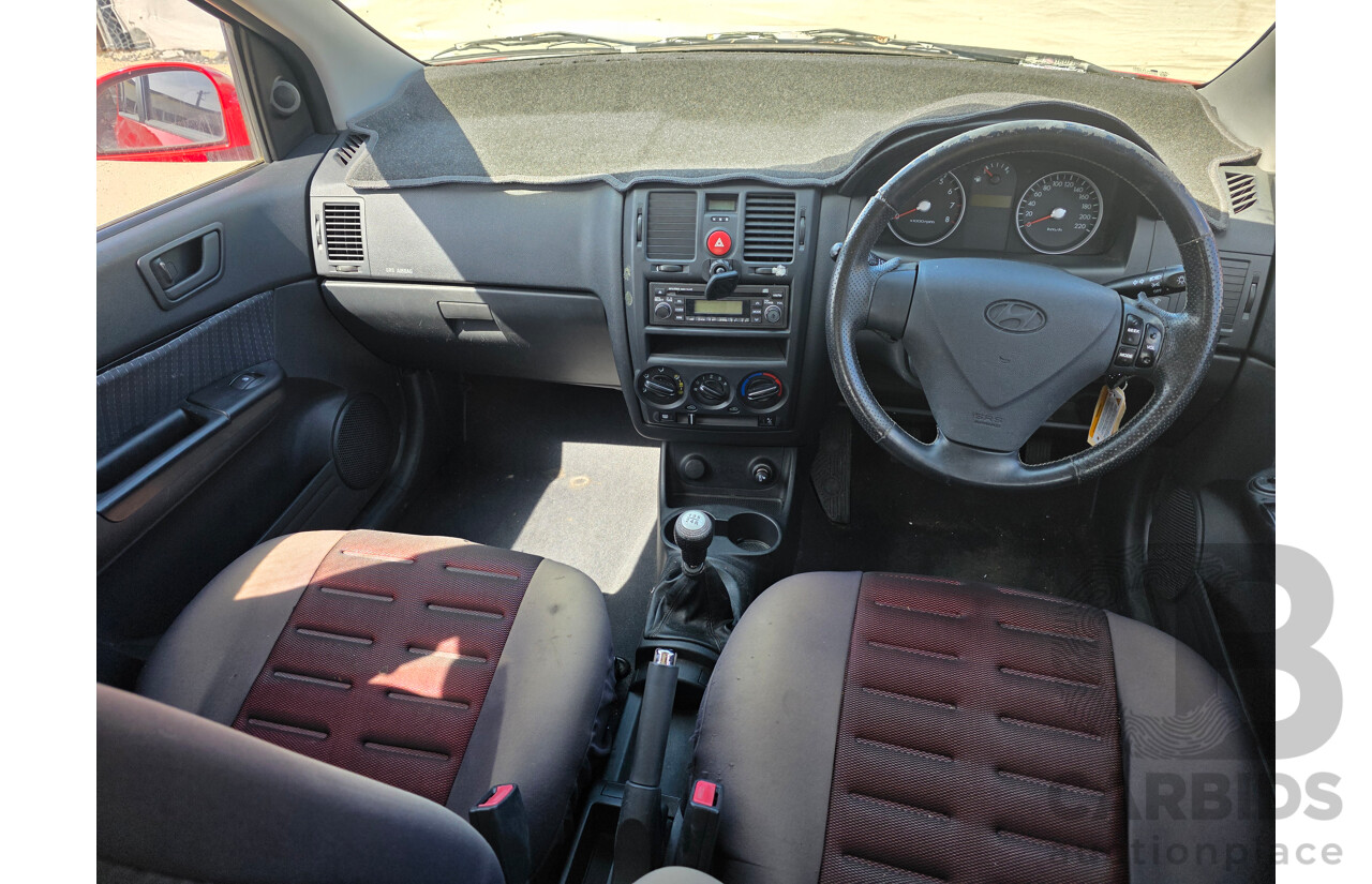 4/2006 Hyundai Getz 1.6 TB UPGRADE 5d Hatchback Red 1.6L