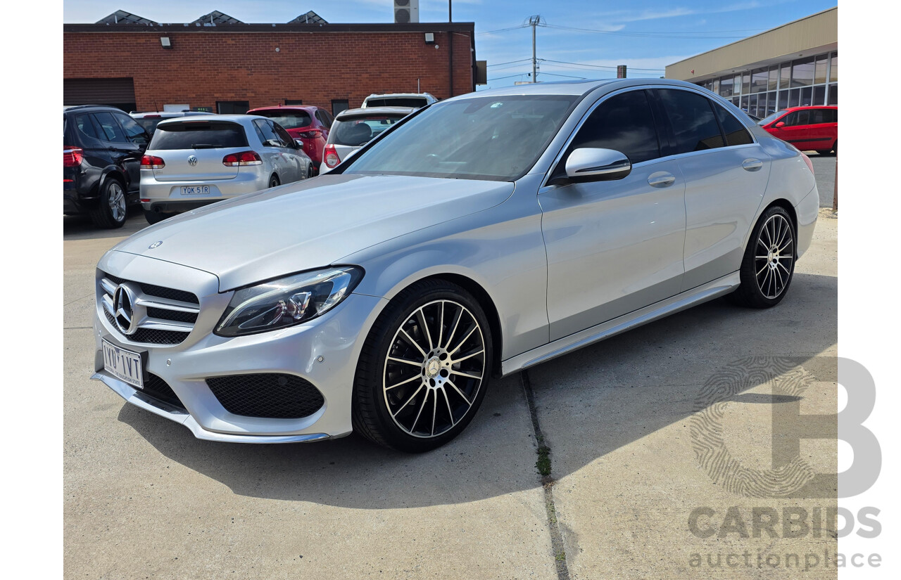 10/2015 Mercedes-Benz C200 BLUETEC RWD 205 4D Sedan Iridium Silver Turbo Diesel 1.6L