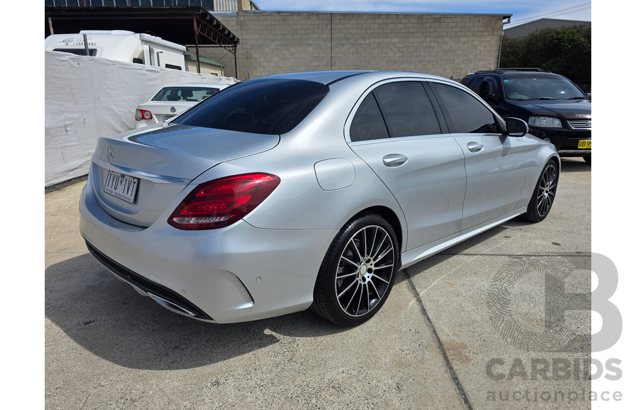 10/2015 Mercedes-Benz C200 BLUETEC RWD 205 4D Sedan Iridium Silver Turbo Diesel 1.6L