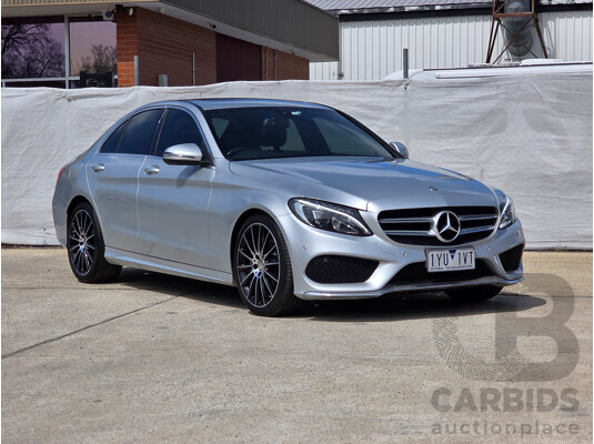 10/2015 Mercedes-Benz C200 BLUETEC RWD 205 4D Sedan Iridium Silver Turbo Diesel 1.6L
