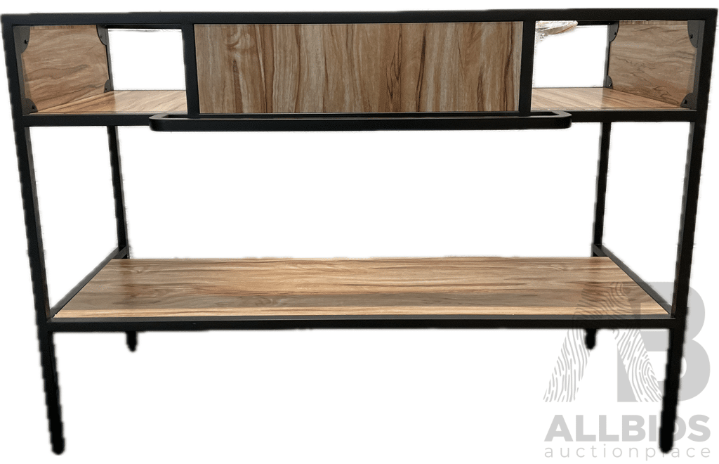 Bathroom Vanity Cabinet Stand with Shelf and Wall Shelf