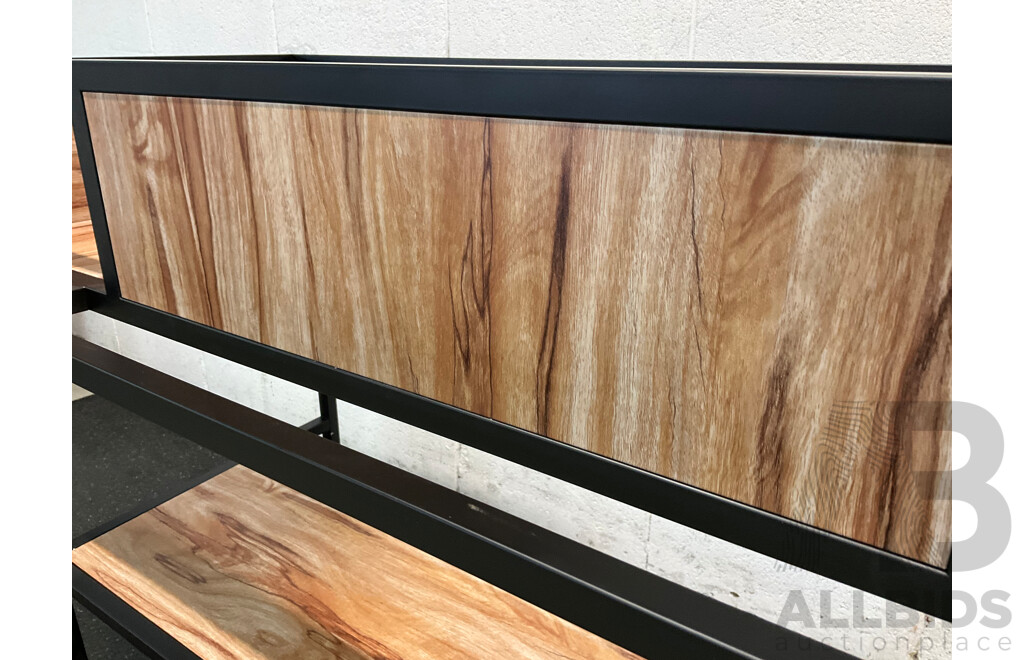 Bathroom Vanity Cabinet Stand with Shelf and Wall Shelf