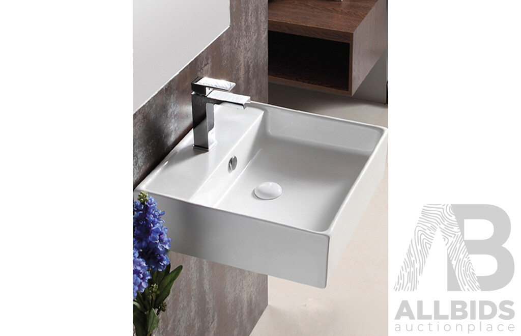 Lot of 5 Gallaria XL432W SANTA FE White Ceramic Wall Hung Basin - Total $ 1,125