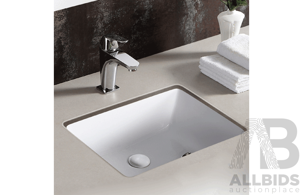 Pallet of Gallaria XL471 SUNNIE White Under Counter Ceramic Basin