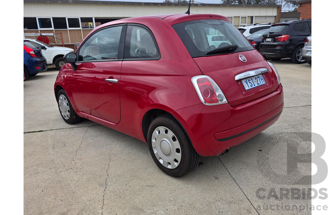 12/2013 Fiat 500 POP FWD MY13 3D Hatchback Red 1.2L