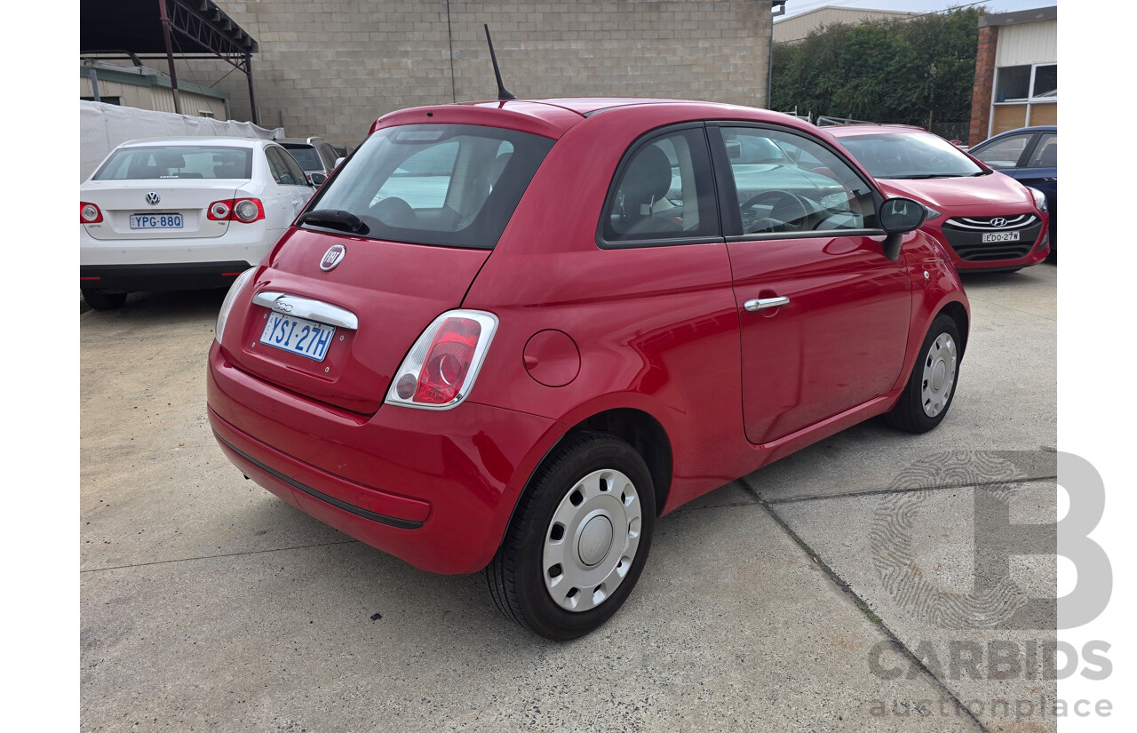 12/2013 Fiat 500 POP FWD MY13 3D Hatchback Red 1.2L