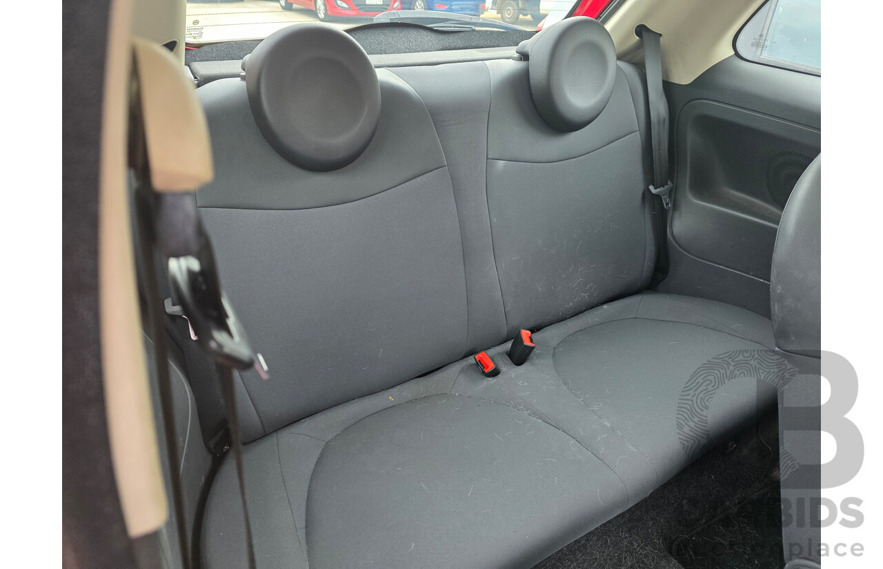12/2013 Fiat 500 POP FWD MY13 3D Hatchback Red 1.2L