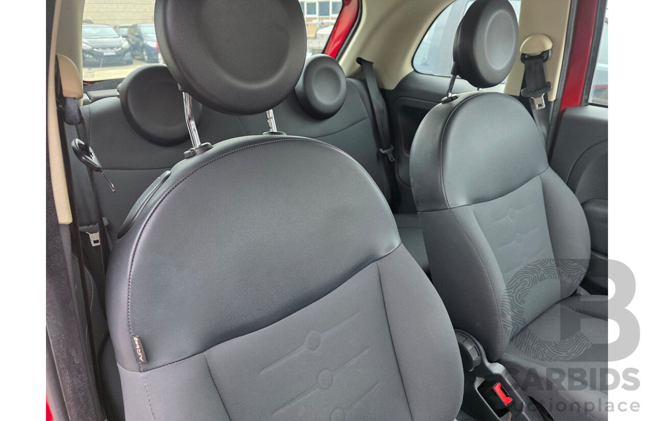 12/2013 Fiat 500 POP FWD MY13 3D Hatchback Red 1.2L