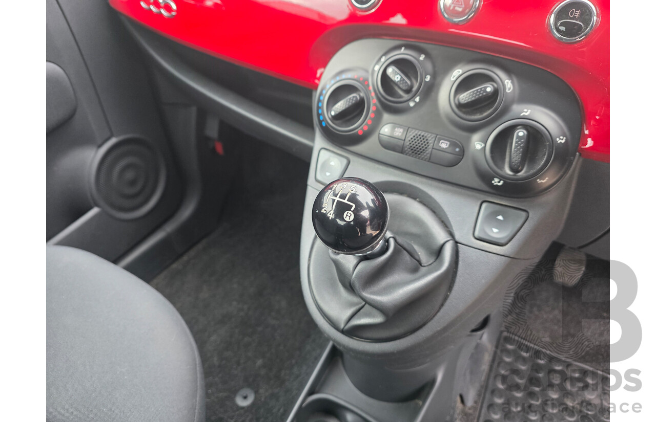 12/2013 Fiat 500 POP FWD MY13 3D Hatchback Red 1.2L