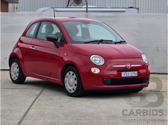 12/2013 Fiat 500 POP FWD MY13 3D Hatchback Red 1.2L