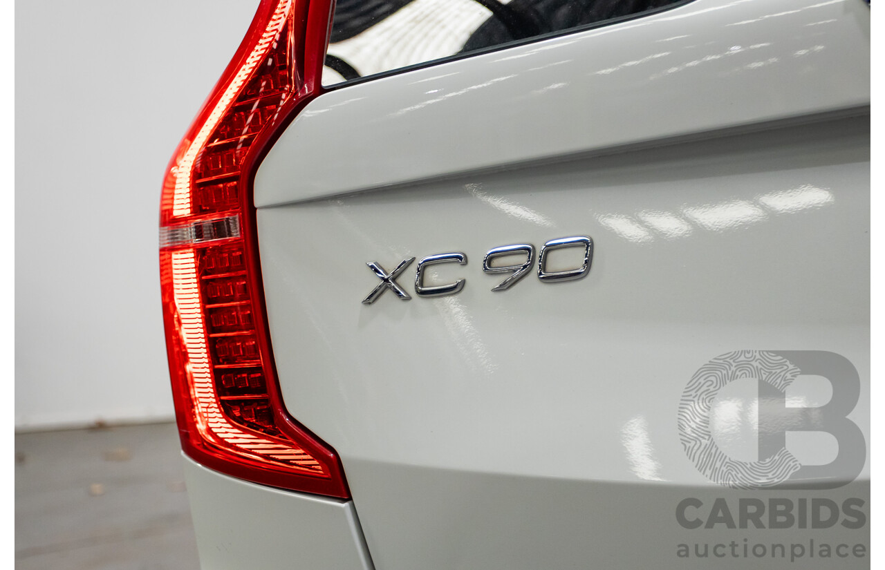 02/2018 Volvo XC90 D5 Inscription (AWD) 256 MY17 4D Wagon Crystal White Pearl Turbo Diesel 2.0L