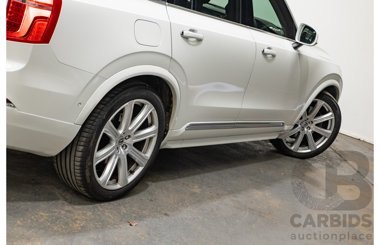 02/2018 Volvo XC90 D5 Inscription (AWD) 256 MY17 4D Wagon Crystal White Pearl Turbo Diesel 2.0L