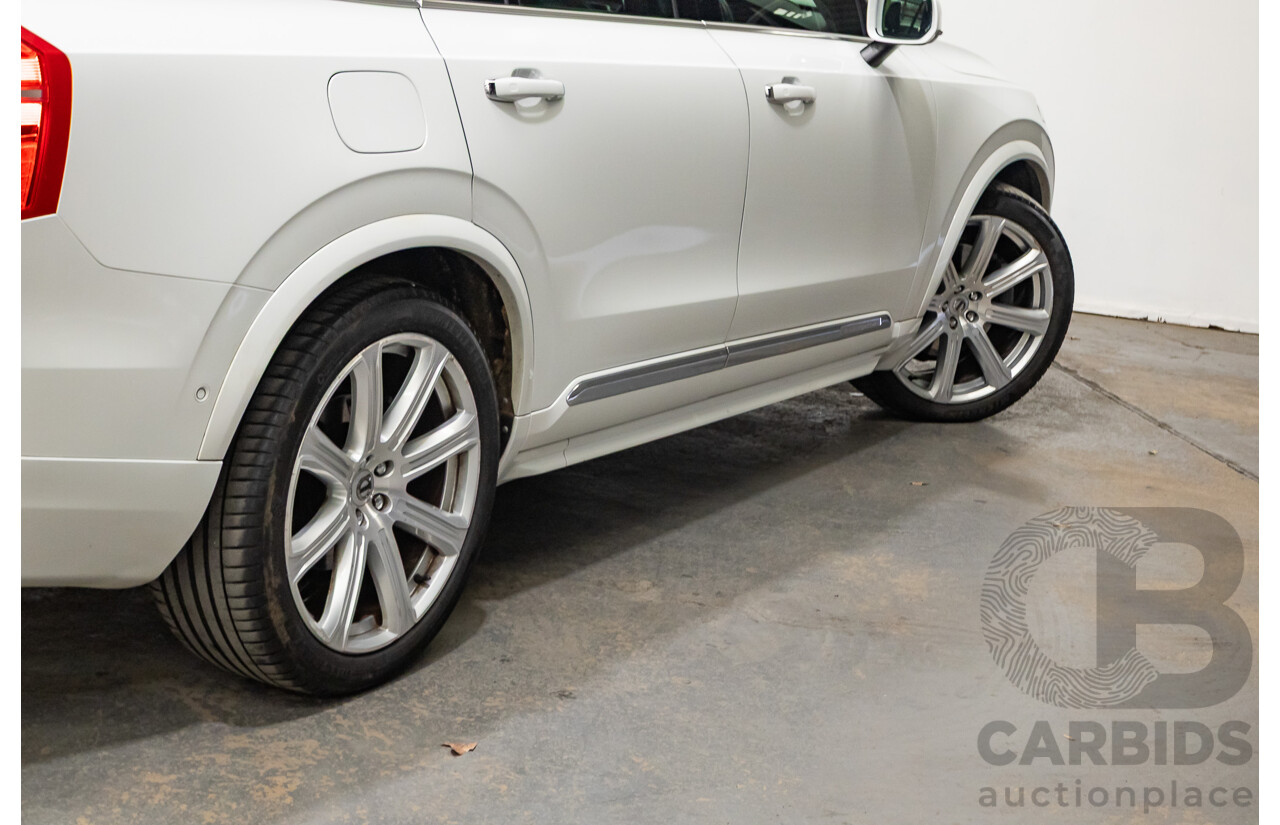 02/2018 Volvo XC90 D5 Inscription (AWD) 256 MY17 4D Wagon Crystal White Pearl Turbo Diesel 2.0L