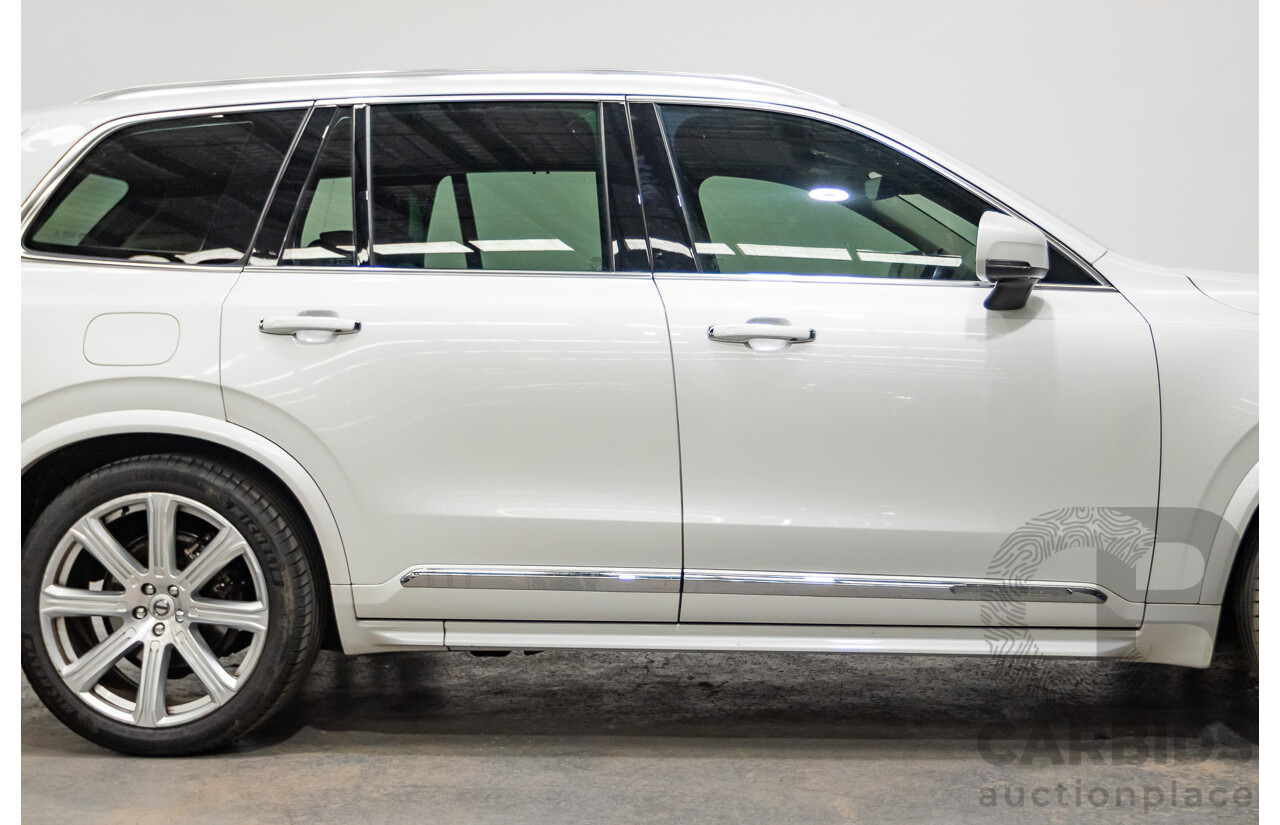 02/2018 Volvo XC90 D5 Inscription (AWD) 256 MY17 4D Wagon Crystal White Pearl Turbo Diesel 2.0L