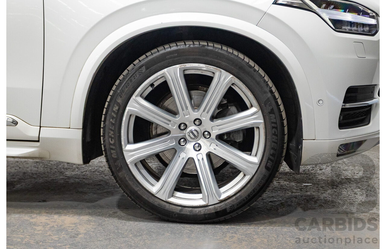 02/2018 Volvo XC90 D5 Inscription (AWD) 256 MY17 4D Wagon Crystal White Pearl Turbo Diesel 2.0L