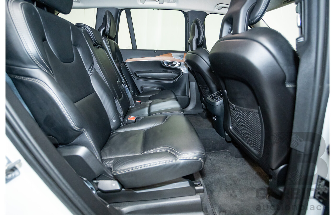 02/2018 Volvo XC90 D5 Inscription (AWD) 256 MY17 4D Wagon Crystal White Pearl Turbo Diesel 2.0L