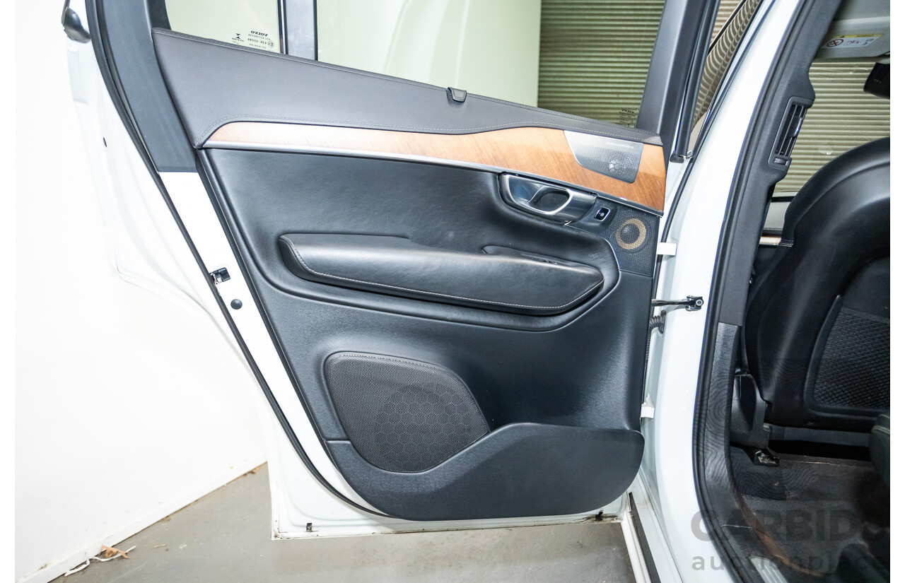 02/2018 Volvo XC90 D5 Inscription (AWD) 256 MY17 4D Wagon Crystal White Pearl Turbo Diesel 2.0L