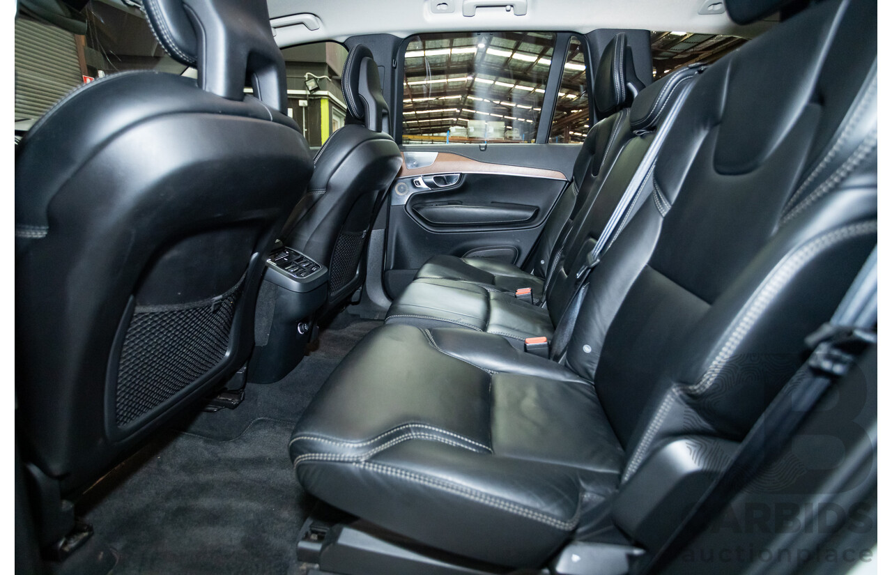 02/2018 Volvo XC90 D5 Inscription (AWD) 256 MY17 4D Wagon Crystal White Pearl Turbo Diesel 2.0L