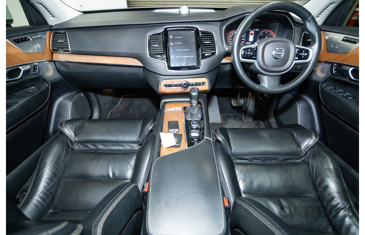 02/2018 Volvo XC90 D5 Inscription (AWD) 256 MY17 4D Wagon Crystal White Pearl Turbo Diesel 2.0L