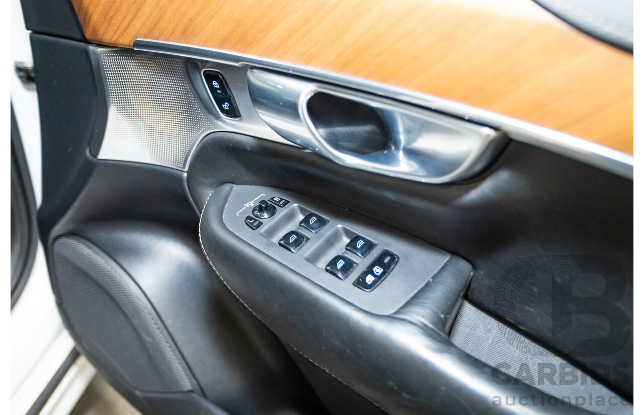 02/2018 Volvo XC90 D5 Inscription (AWD) 256 MY17 4D Wagon Crystal White Pearl Turbo Diesel 2.0L