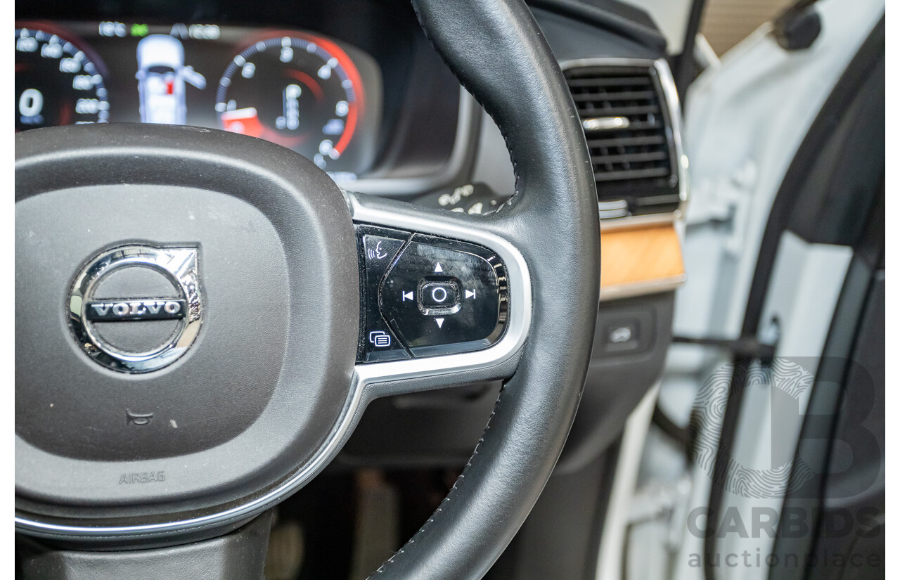 02/2018 Volvo XC90 D5 Inscription (AWD) 256 MY17 4D Wagon Crystal White Pearl Turbo Diesel 2.0L