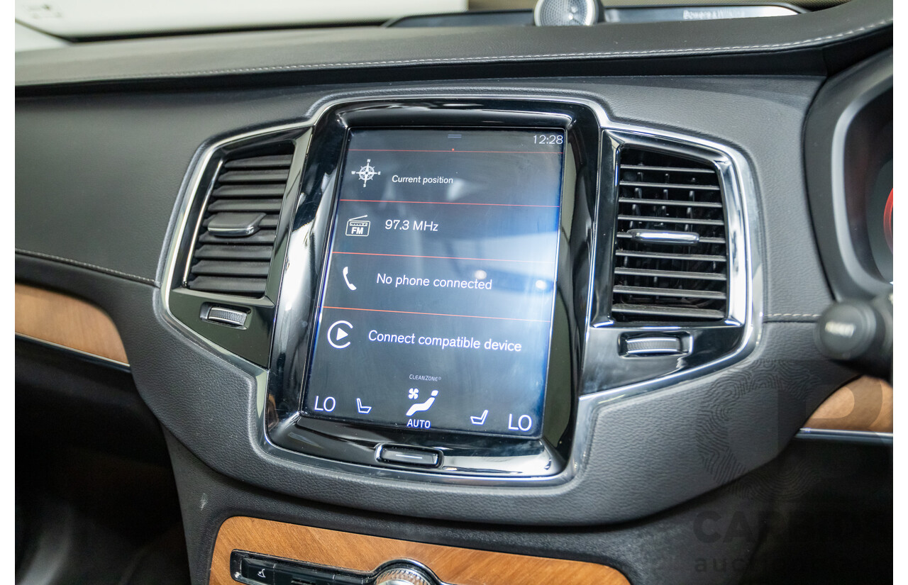 02/2018 Volvo XC90 D5 Inscription (AWD) 256 MY17 4D Wagon Crystal White Pearl Turbo Diesel 2.0L