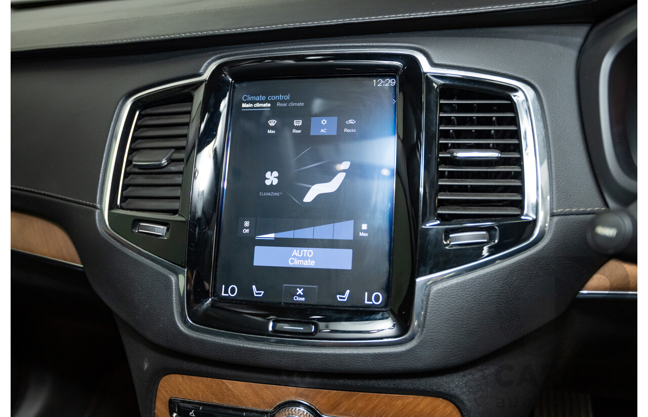 02/2018 Volvo XC90 D5 Inscription (AWD) 256 MY17 4D Wagon Crystal White Pearl Turbo Diesel 2.0L