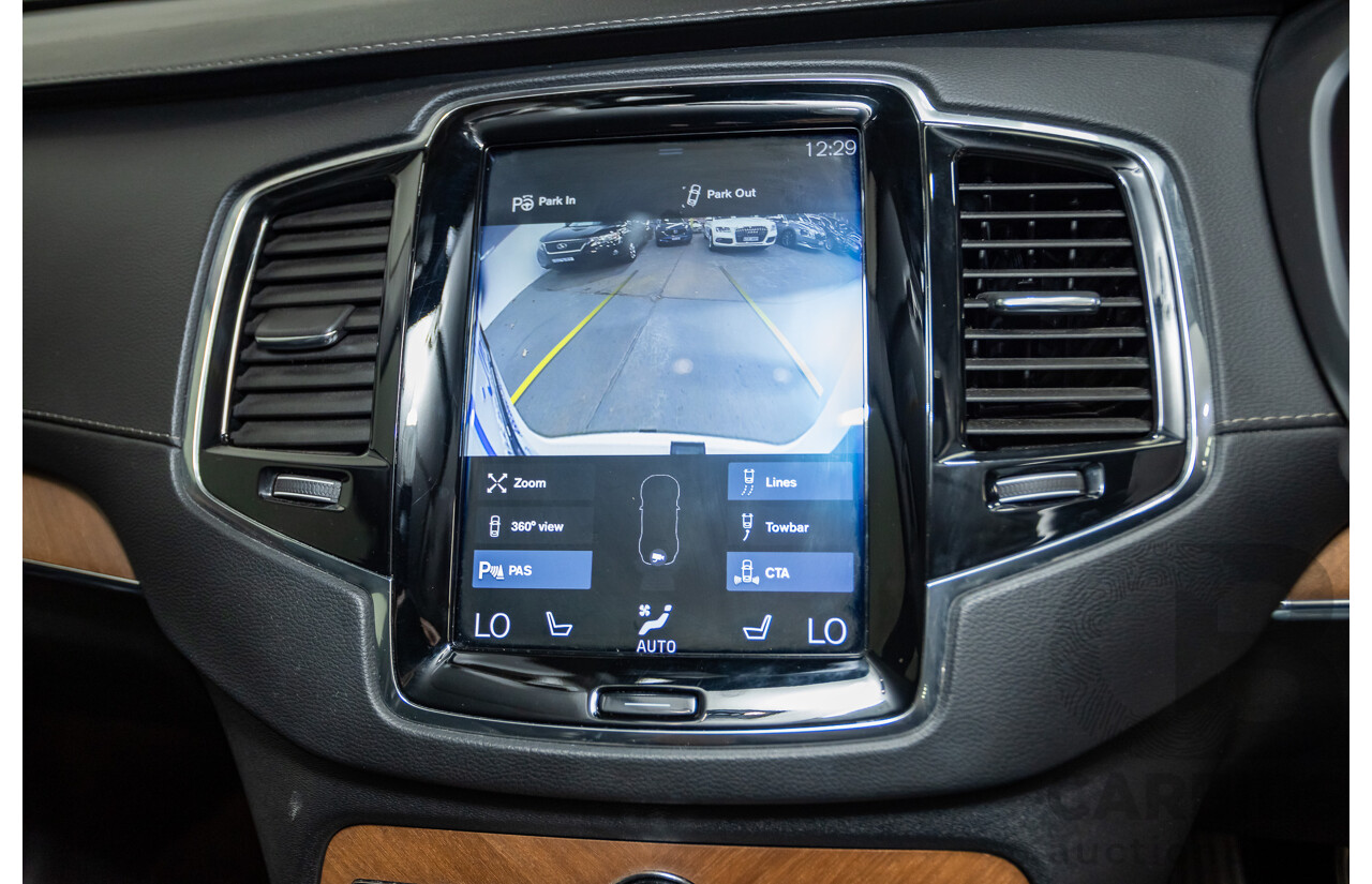 02/2018 Volvo XC90 D5 Inscription (AWD) 256 MY17 4D Wagon Crystal White Pearl Turbo Diesel 2.0L