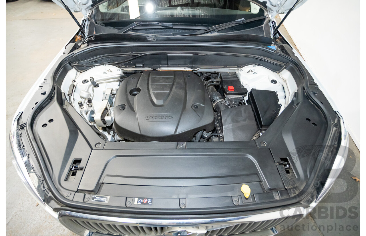 02/2018 Volvo XC90 D5 Inscription (AWD) 256 MY17 4D Wagon Crystal White Pearl Turbo Diesel 2.0L