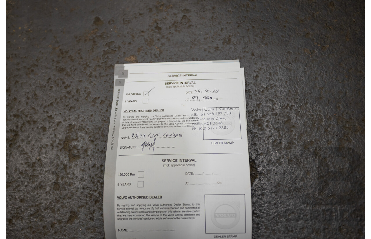 02/2018 Volvo XC90 D5 Inscription (AWD) 256 MY17 4D Wagon Crystal White Pearl Turbo Diesel 2.0L