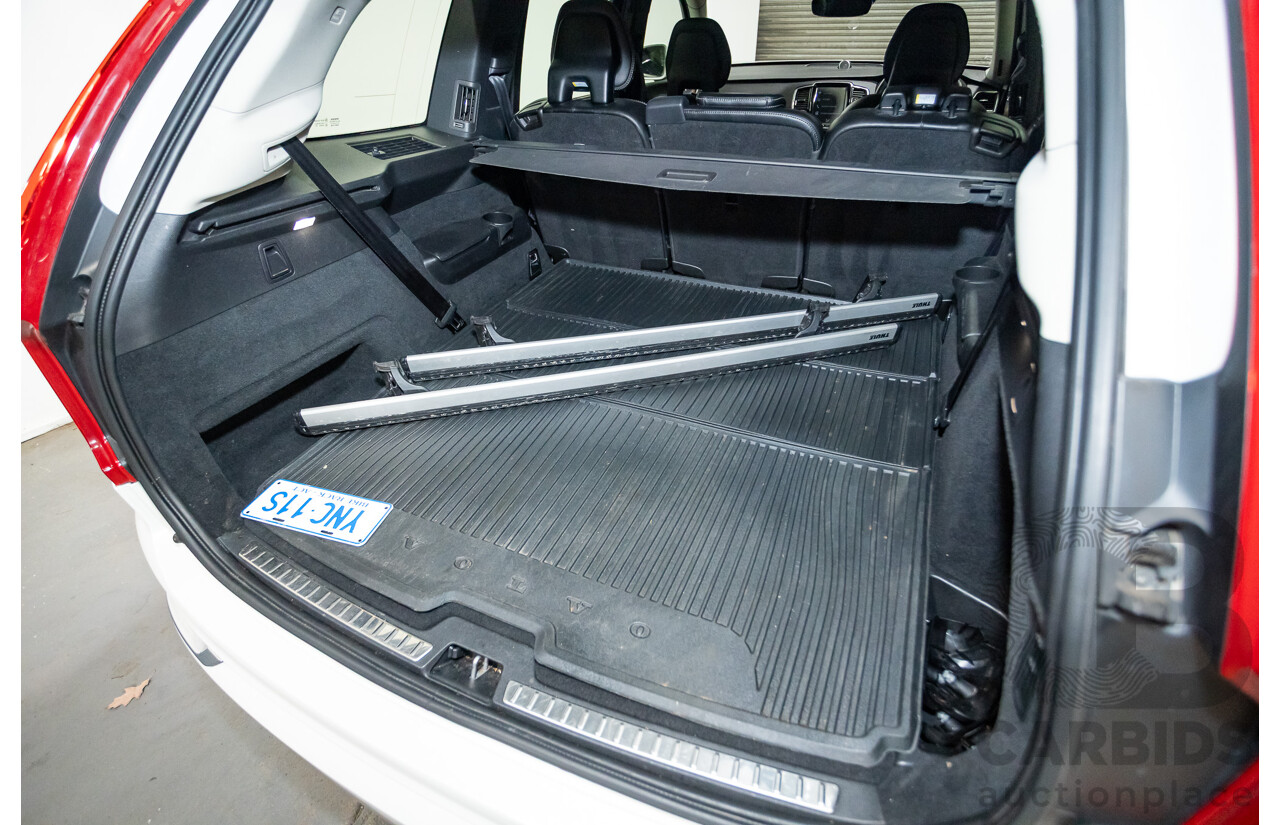 02/2018 Volvo XC90 D5 Inscription (AWD) 256 MY17 4D Wagon Crystal White Pearl Turbo Diesel 2.0L