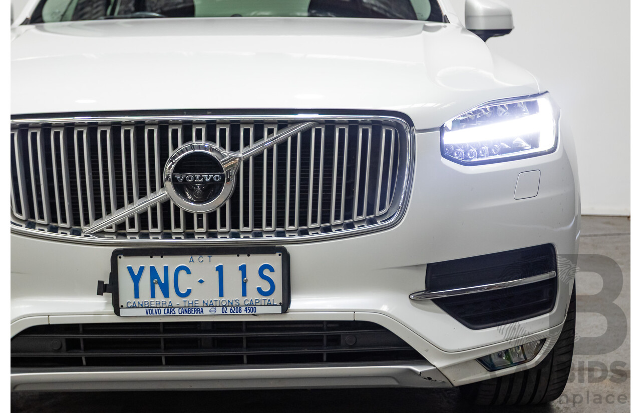 02/2018 Volvo XC90 D5 Inscription (AWD) 256 MY17 4D Wagon Crystal White Pearl Turbo Diesel 2.0L