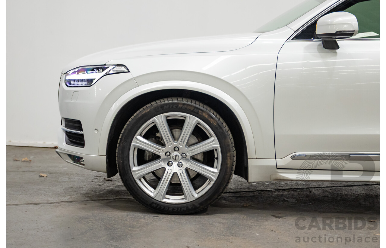 02/2018 Volvo XC90 D5 Inscription (AWD) 256 MY17 4D Wagon Crystal White Pearl Turbo Diesel 2.0L