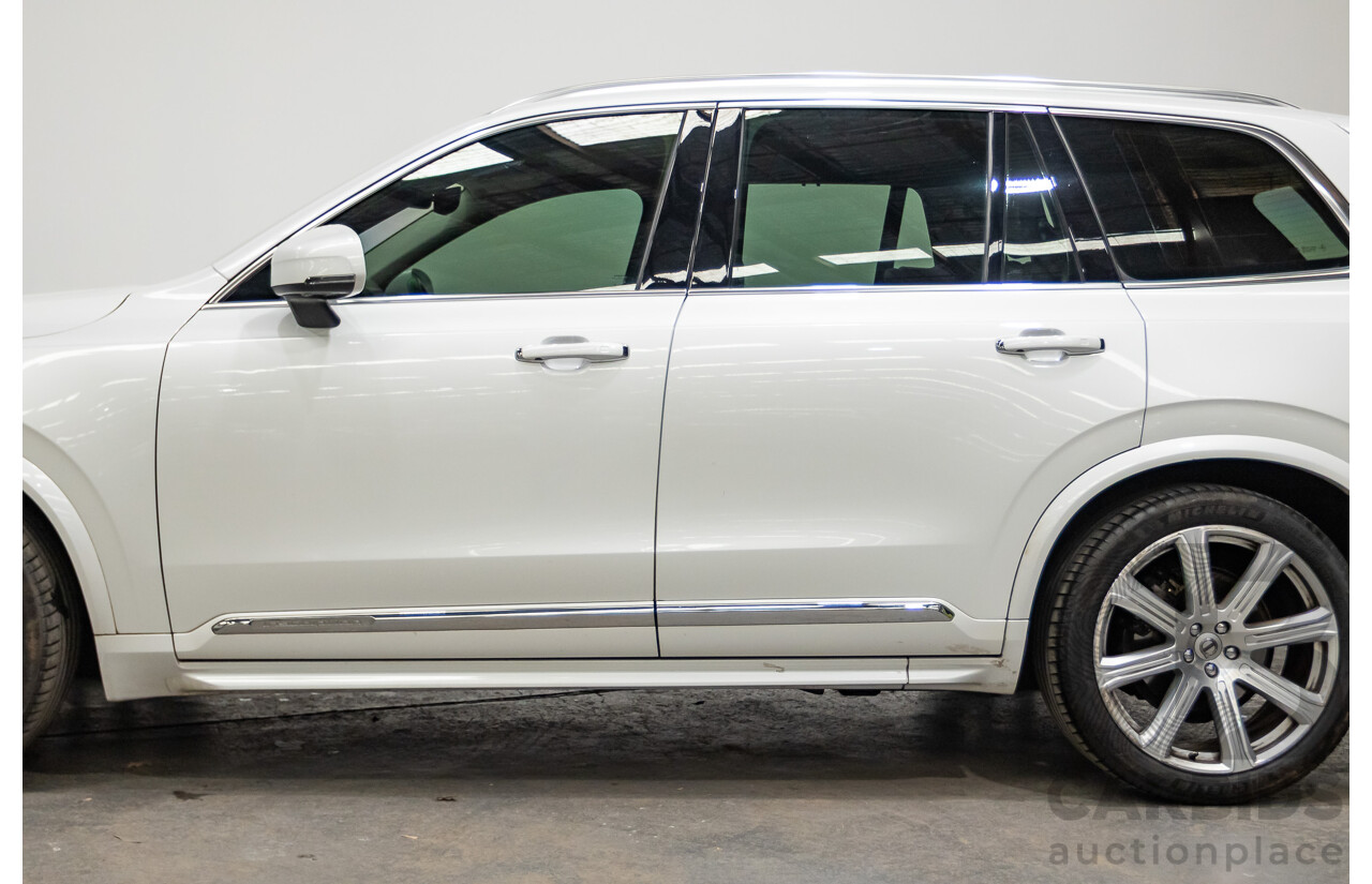 02/2018 Volvo XC90 D5 Inscription (AWD) 256 MY17 4D Wagon Crystal White Pearl Turbo Diesel 2.0L